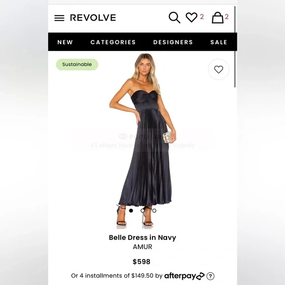 Amur draped laura dress best sale